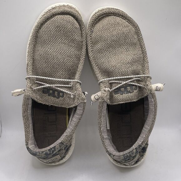 Hey Dude Wally Stretch Sand Dune Camo Shoes Men's Size 10 Loafer Beach Casual - Picture 6 of 7